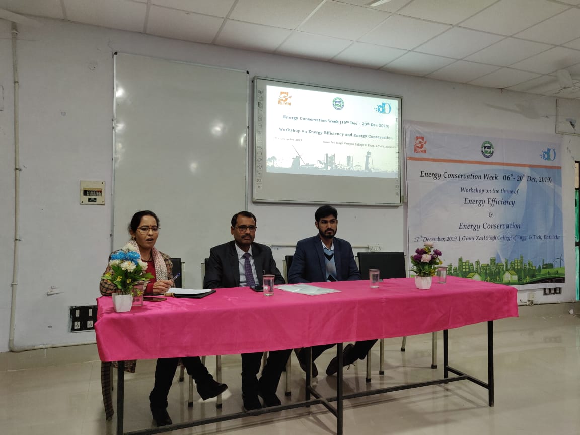 Workshop on Energy Efficiency and Energy Conservation